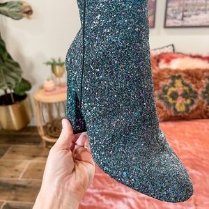 Sparkle Glitter Ankle Boots